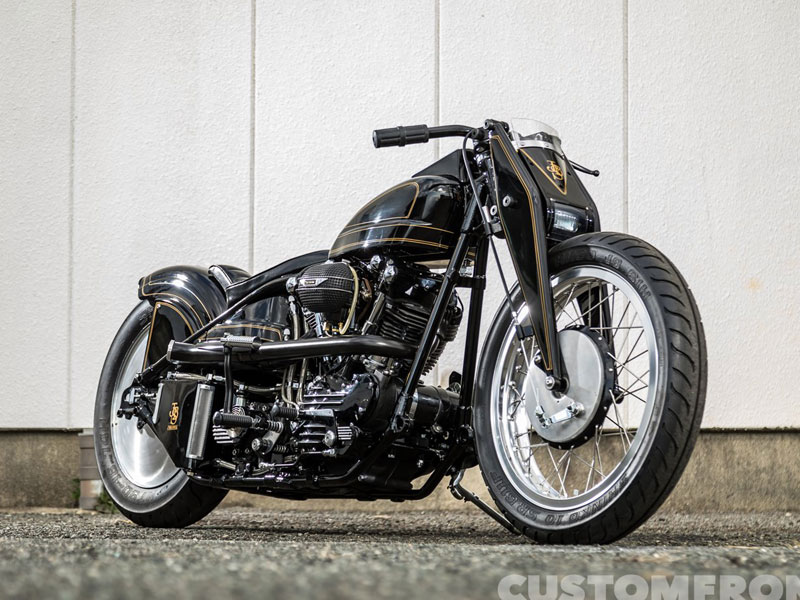 ハーレーのナックルヘッドカスタム(ホットロッドショーアワード) FL