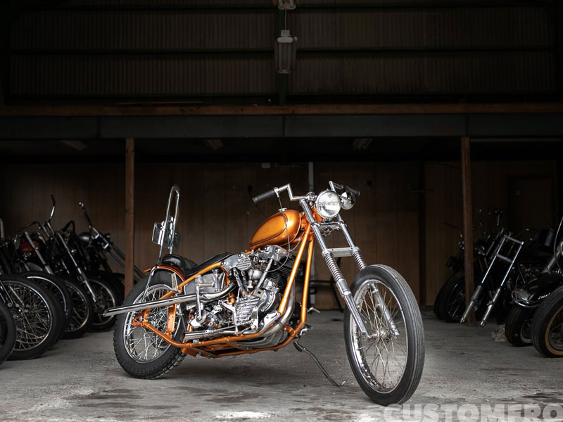 ハーレーナックルヘッドのヴィンテージチョッパー FL 1941年・GILD