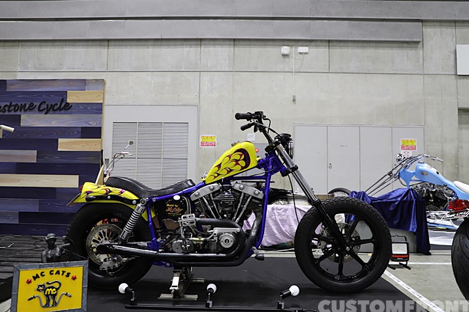2023 横浜ホットロッドカスタムショー31thのゲストバイク、ショベル
