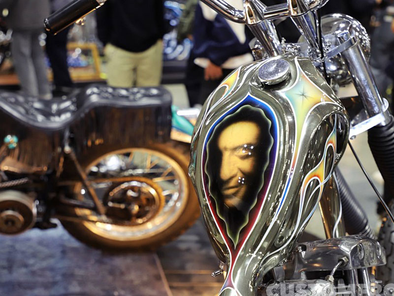 2023 横浜ホットロッドカスタムショー31thのゲストバイク、ショベル