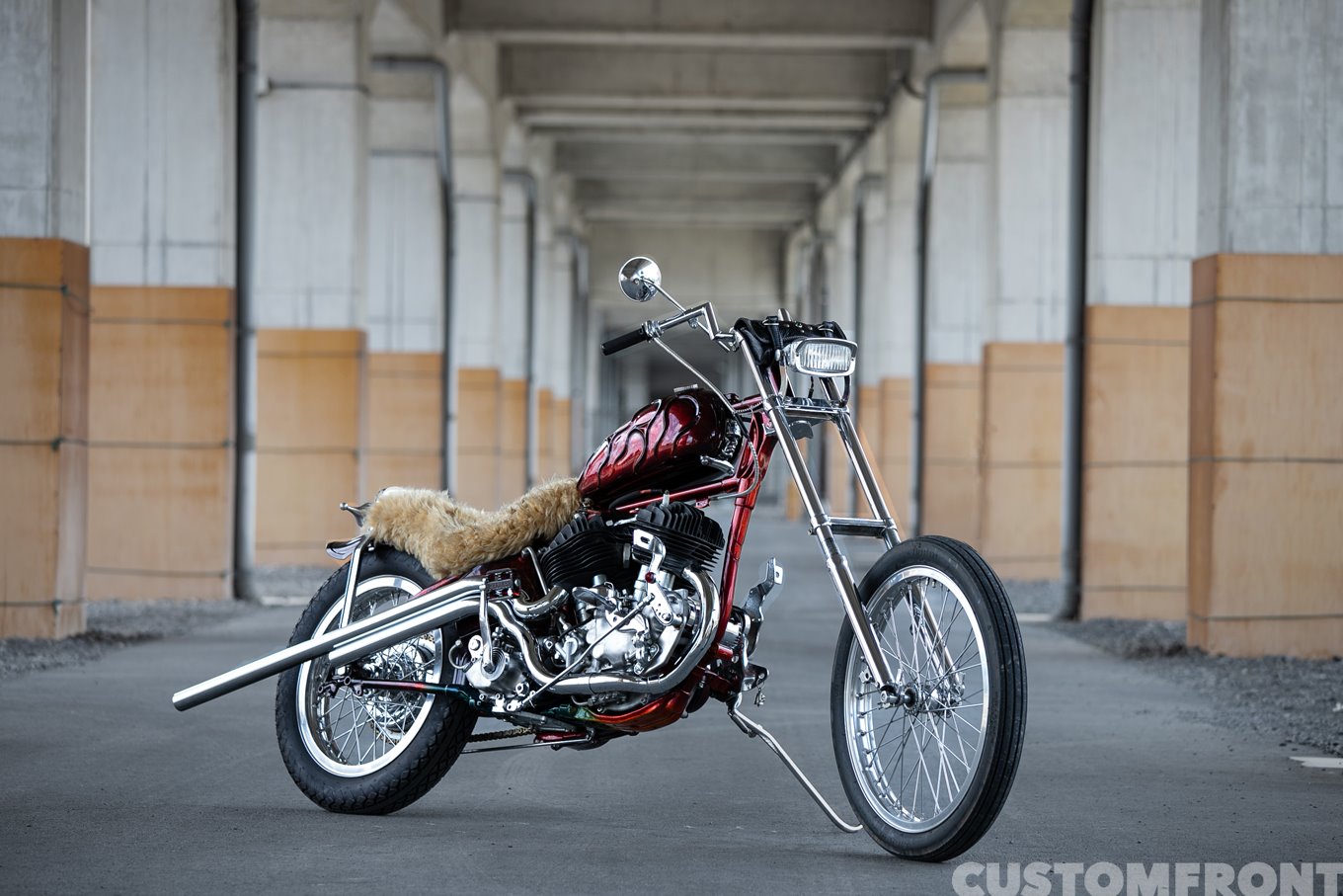 FRANKEN CUSTOM WORKSのハーレーのUHサバイバーチョッパー 1941年