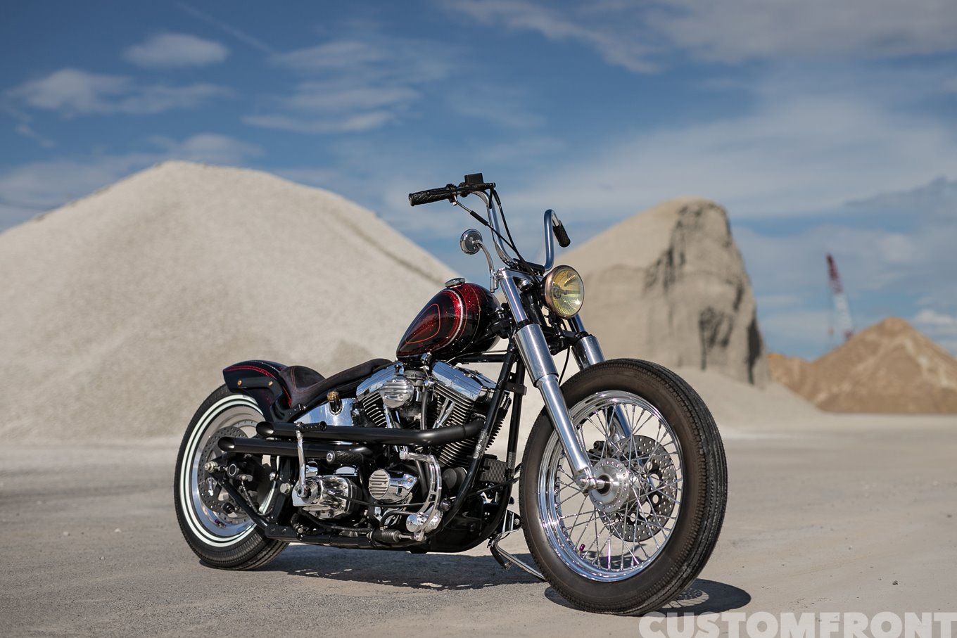 Take Rootのハーレー ソフテイルEVO(エボリューション)のチョッパー