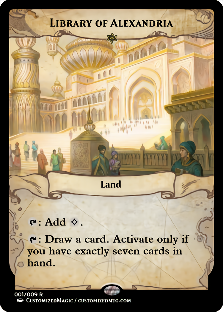 Library Of Alexandria | Magic The Gathering Proxy Cards