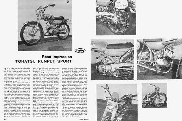 Tohatsu Runpet Sport | Cycle World | JANUARY 1963