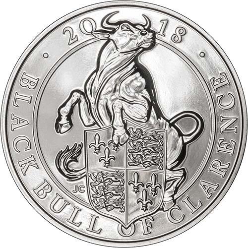 2018 Queen's Beasts - Black Bull of Clarence £5 BU | Chard