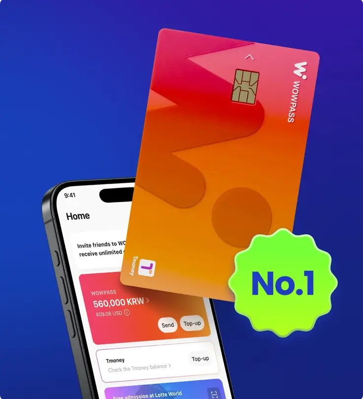 WOWPASS Korea Prepaid Travel Card for Tourists - Trazy, Korea's #1