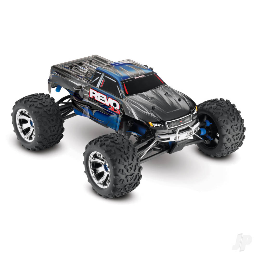 Traxxas Revo 3.3 1:10 4WD RTR Nitro Monster Truck, Blue (+ TQi 3