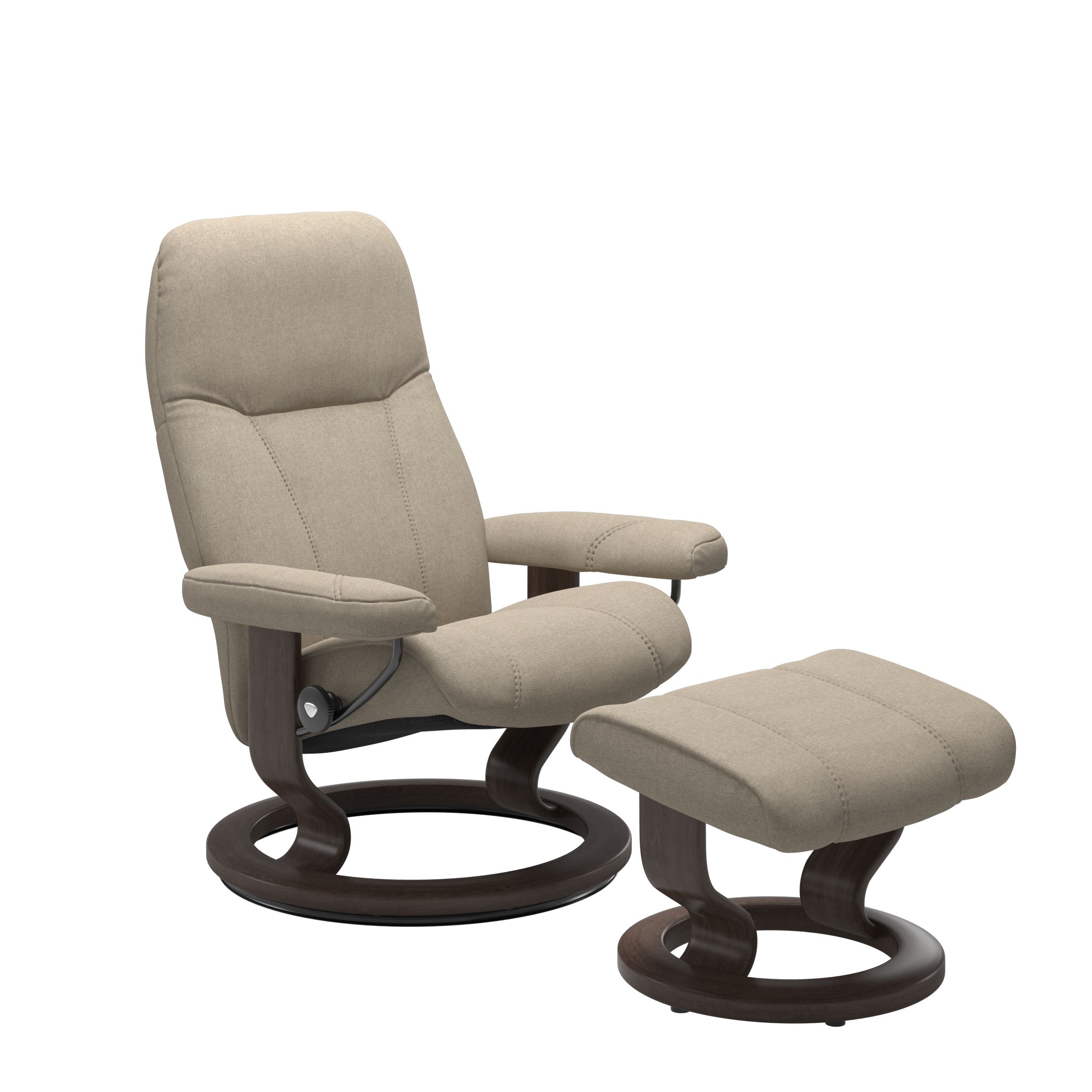Stressless® Consul (S) クラシック オットマン付 | Recliners