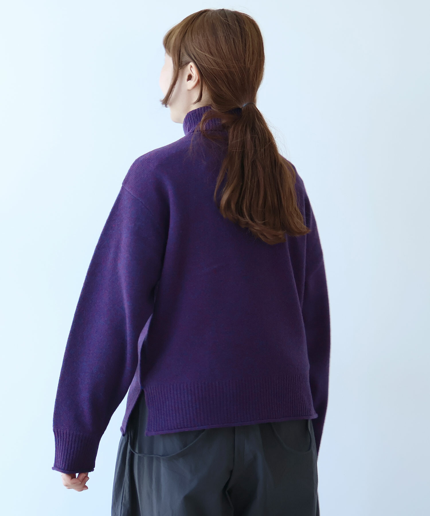 AMBIDEX Store 〇 ジーロンラム タートルネック プルオーバー(F ミント