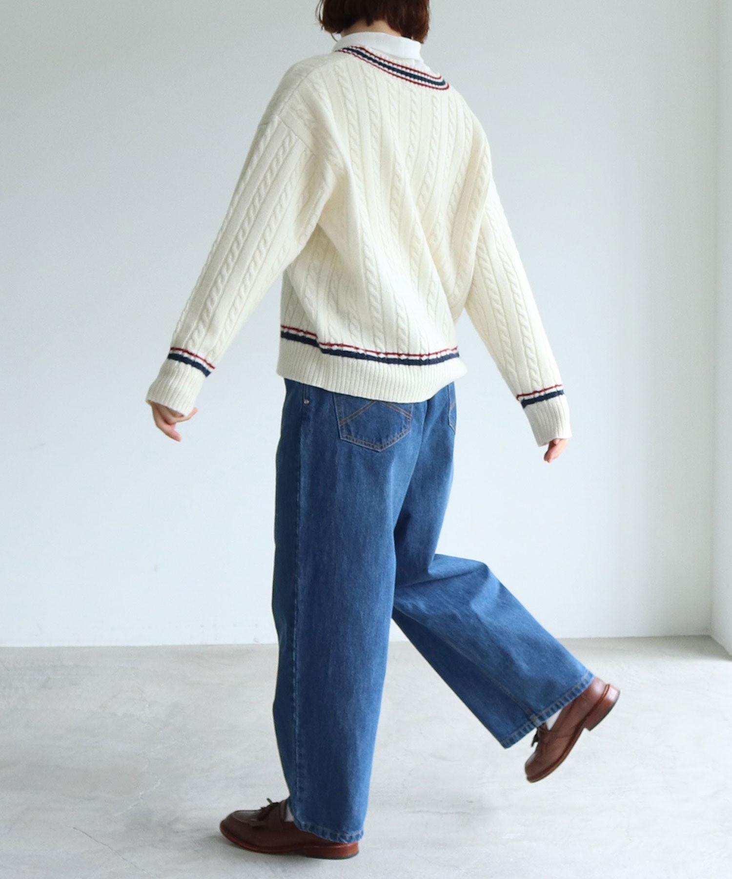 AMBIDEX Store △○12.5OZデニム タックパンツ(M サックス): PAR ICI