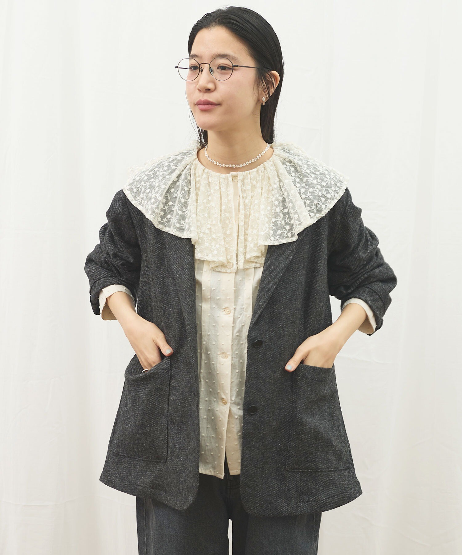 AMBIDEX Store 〇WOOL TWEED jacket(F クロ): l'atelier du savon