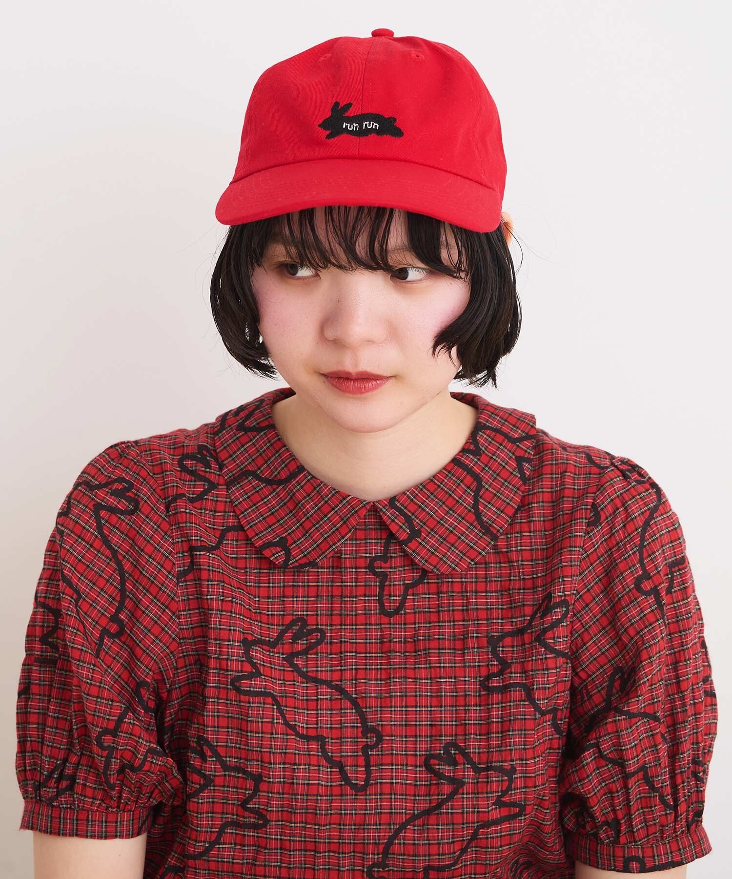 AMBIDEX Store 〇run rabbit 刺繍キャップ(F アカ): l'atelier du savon