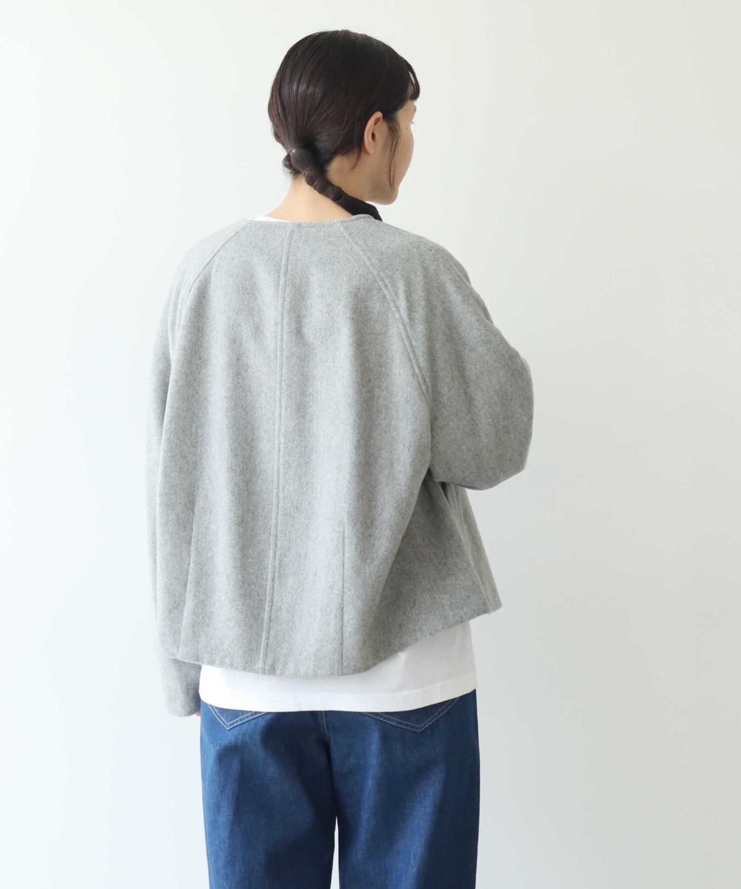 AMBIDEX Store ○ウールスーパー120ビーバー トグルボタン ショート