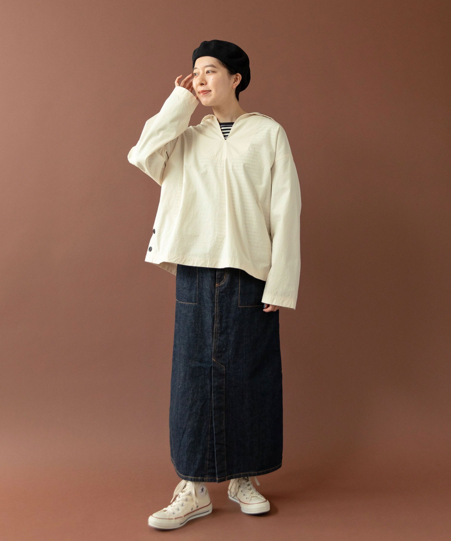 AMBIDEX Store ○○セルヴィッチシャンブレー/ストライプ セーラー