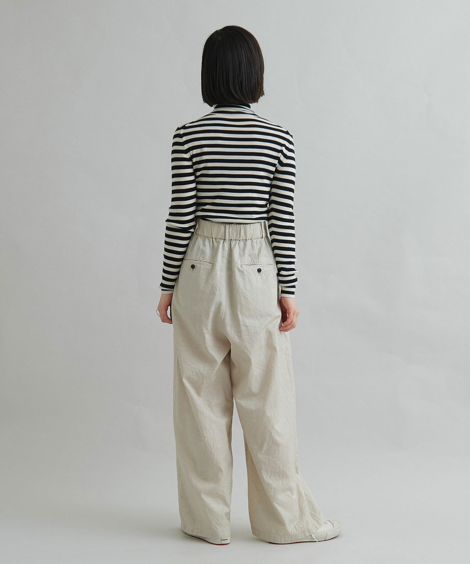 AMBIDEX Store 〇super180ウール リブタートルプルオーバー(F キナリ): iki