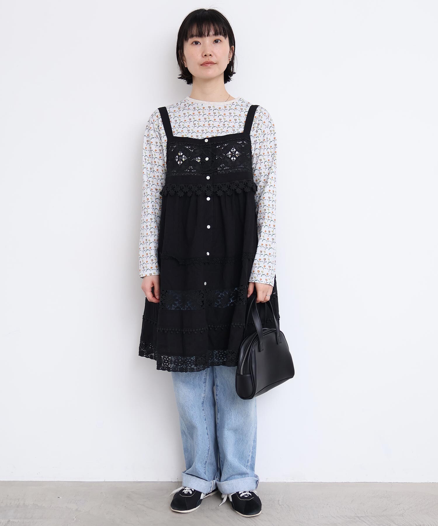 AMBIDEX Store 【予約販売】つぎはぎレース パッチワークキャミ
