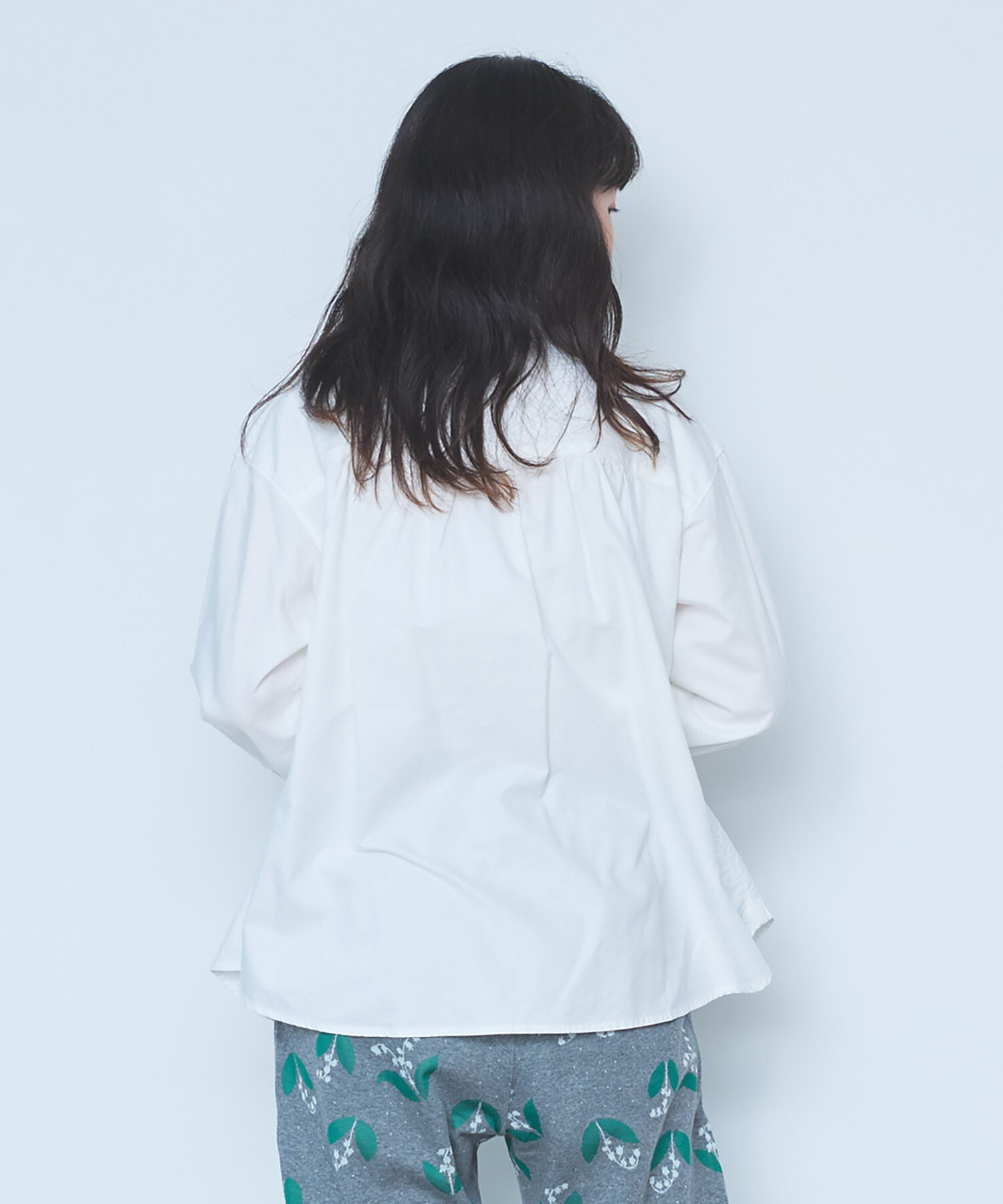 AMBIDEX Store △オックスコック 長袖ブラウス Basic color(F サックス