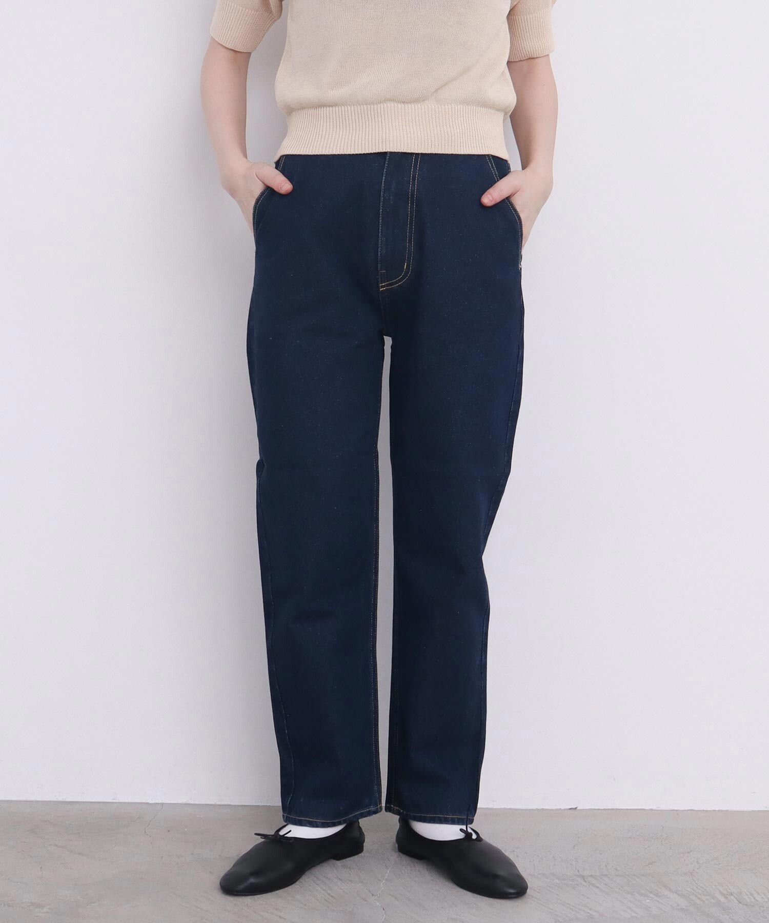 AMBIDEX Store 12.5oz デニム テーパードパンツ(S コン): l'atelier du
