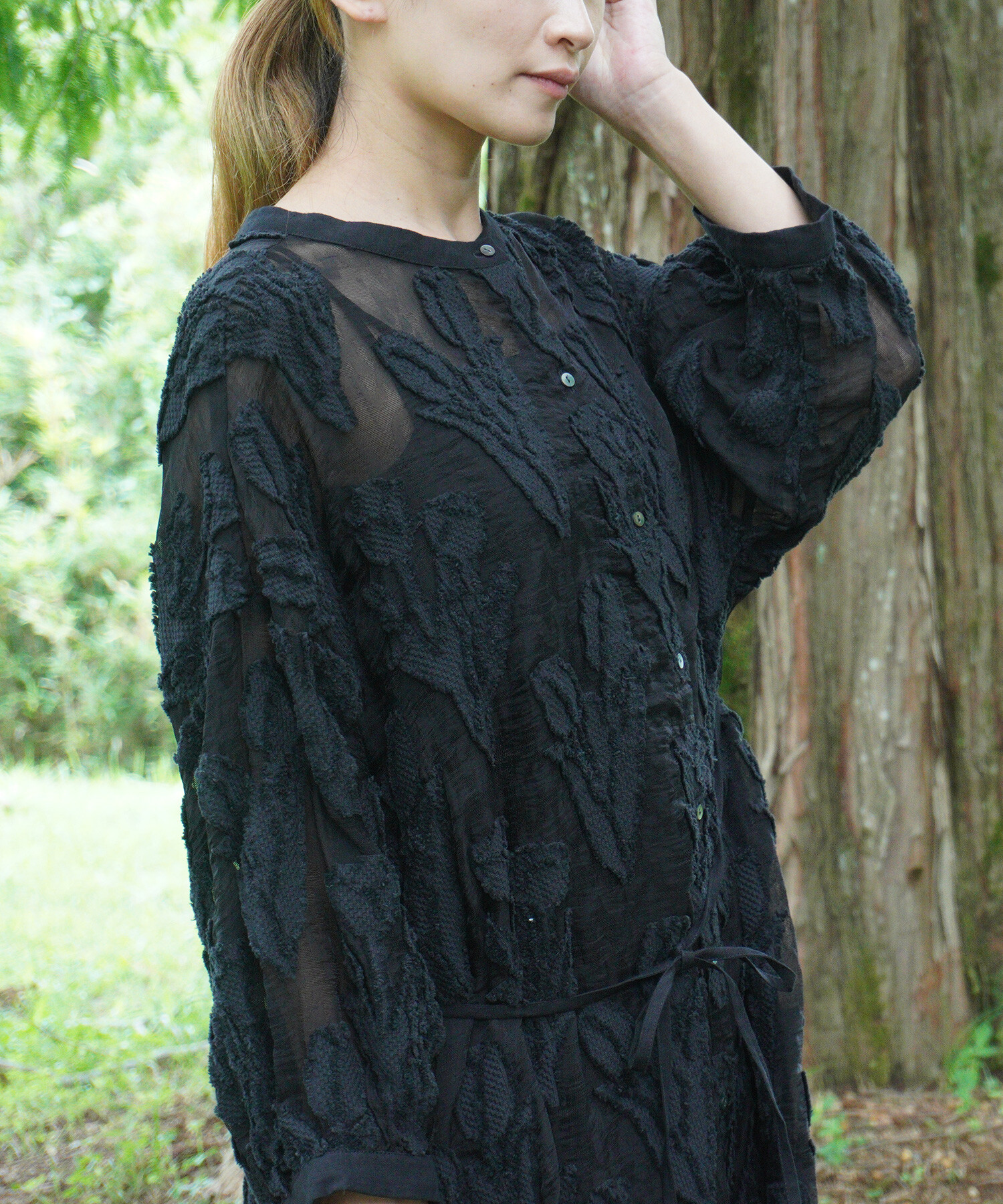 AMBIDEX Store 〇tulip lace jacquard ワンピース(F クロ): Rin