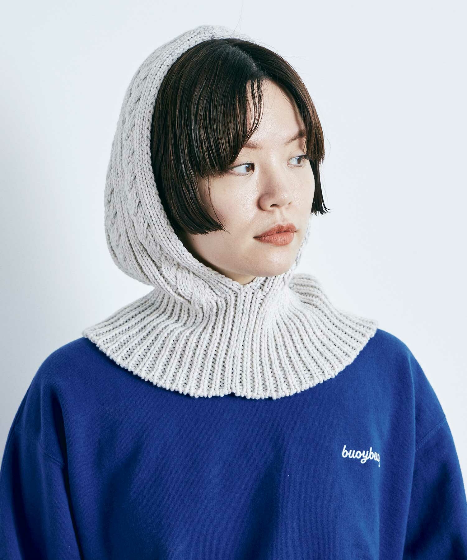 AMBIDEX Store ○CABLE KNIT バラクラバ(F FOG): buoybuoy