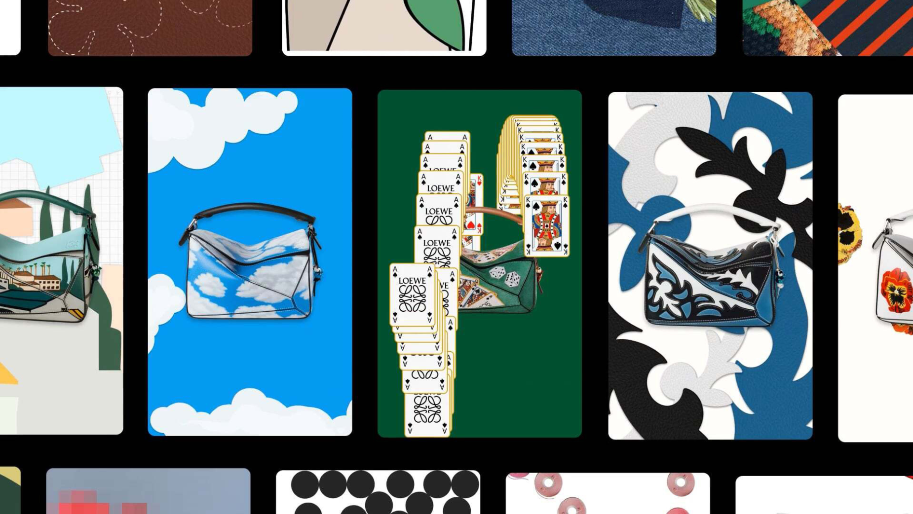 LOEWE Marks 10 Years of Puzzle Bags with Playful Digital World and