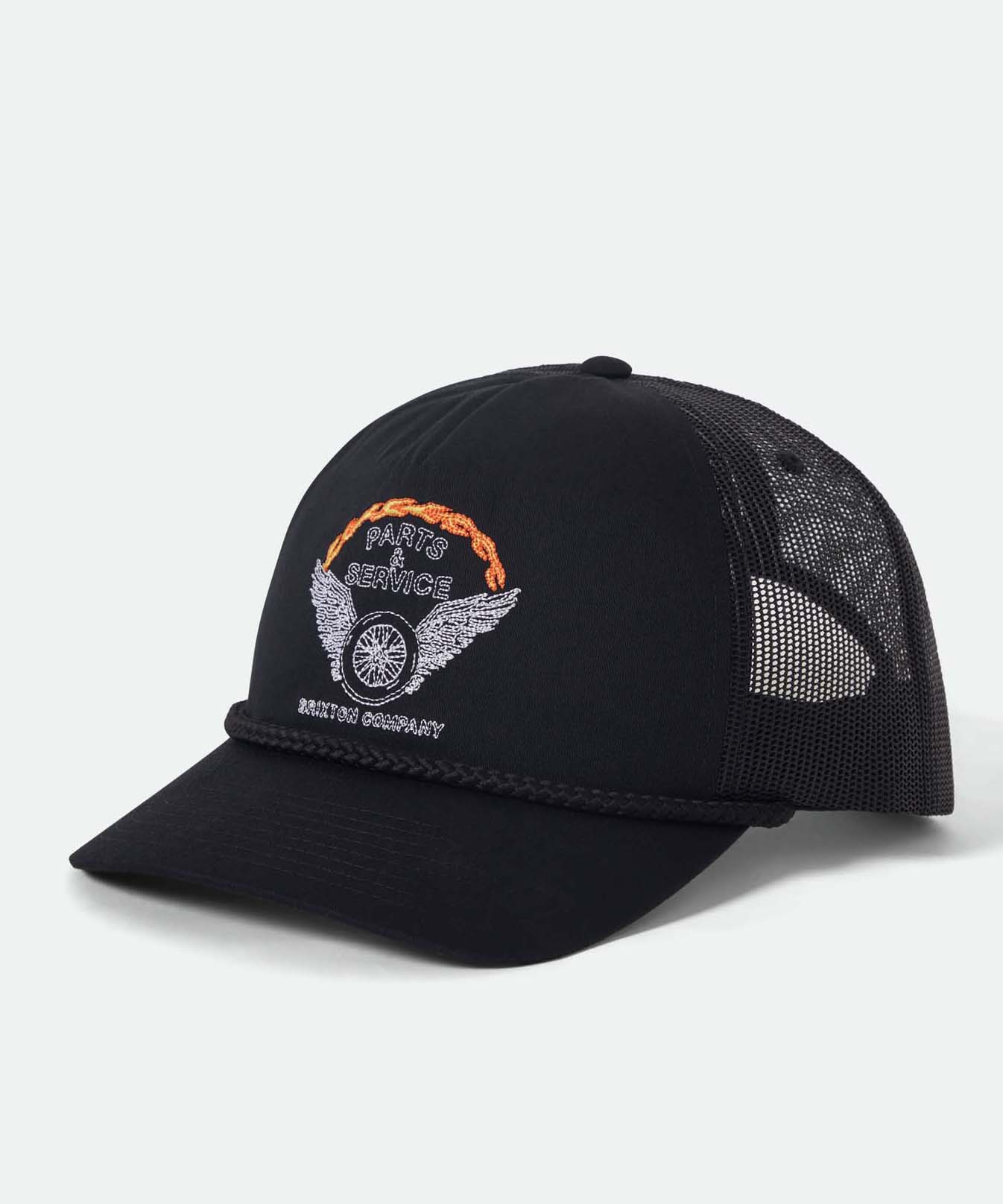 BRIXTON LEEWAY MP TRUCKER HAT | O/S(98) BKBLK (01) | BRIXTON