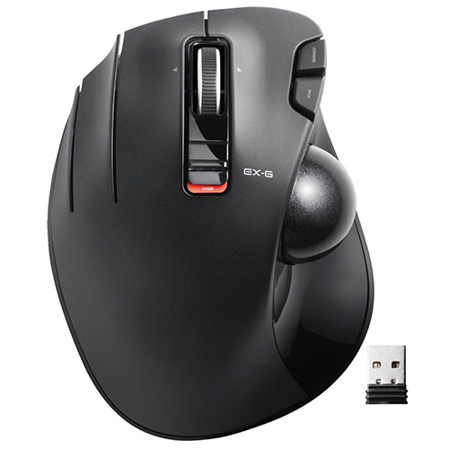 スマートスクール / 無線トラックボールマウス左手用 M-XT4DRBK