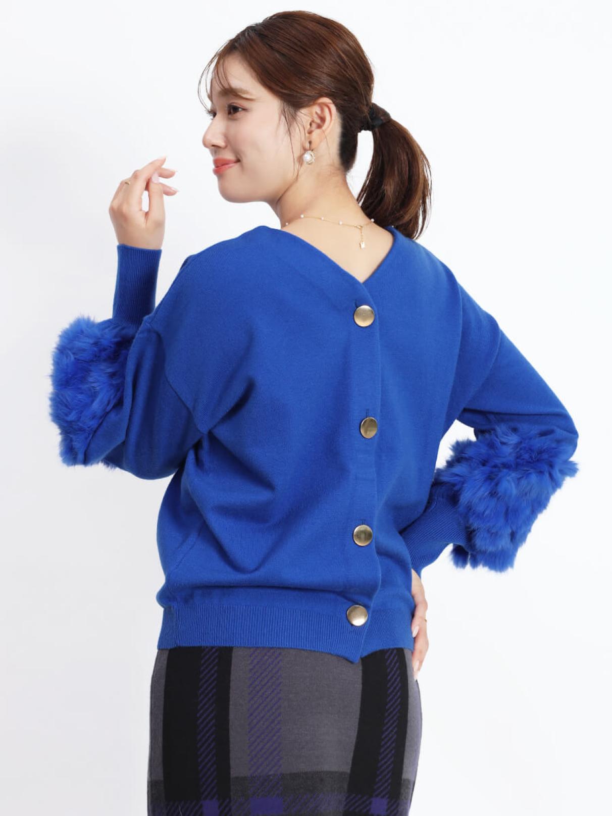 ラビットファースリーブ2wayニット - FENNEL - FENNEL｜YAMADAYA STORE