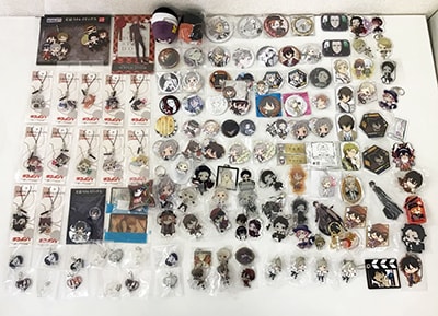 文豪ストレイドッグス(文スト)グッズ買取】缶バッジ・ぬいぐるみ等が