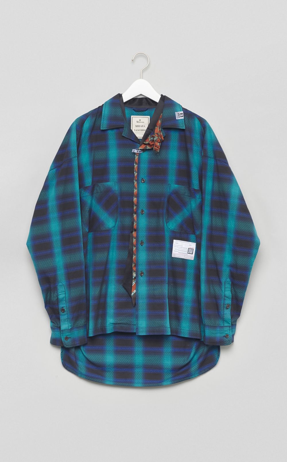 Maison MIHARA YASUHIRO｜ミックスレイヤードチェックシャツ