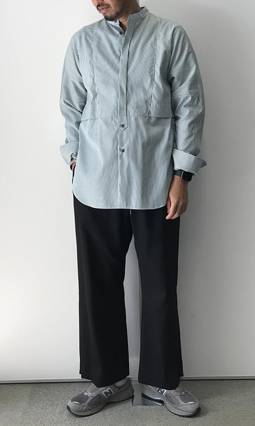 beautiful people｜ストライプタキシードシャツ