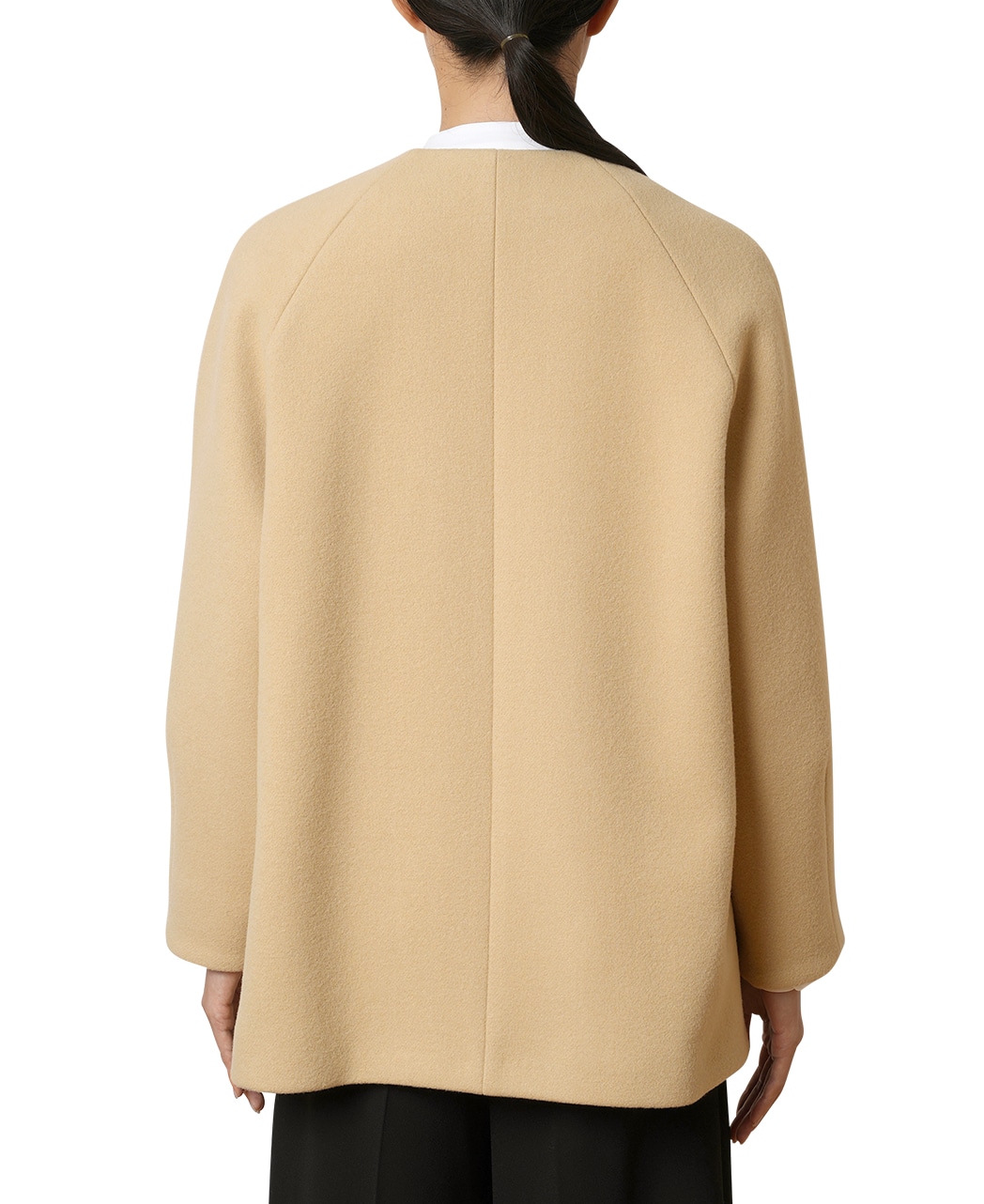 ノーカラーコート(38サイズ ベージュ系): レディース｜メーカーズ