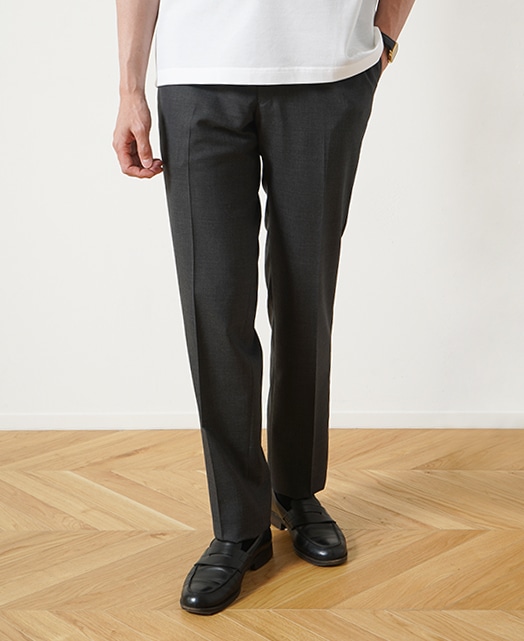 ウールスラックス（ノータック）(48 グレー系): メンズ｜メーカーズ