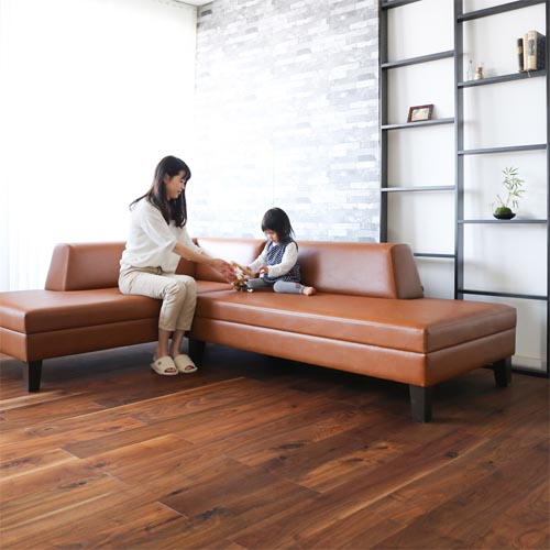 旭川家具 MIYATA 宮田産業 ジャスティン 国産家具 無垢 オットマン