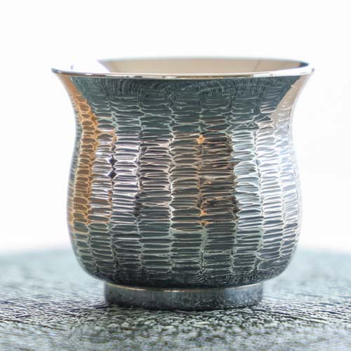 東京銀器森銀器製作所純銀酒杯窄身傳統工藝品金屬杯子| MUKU工房