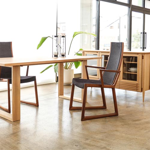 飛騨家具 nissin 日進木工 N ボウ チェア 国産家具 無垢 ダイニング