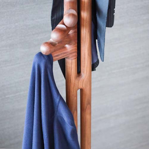 旭川家具 cosine コサイン ツイン コートスタンド 国産家具 無垢