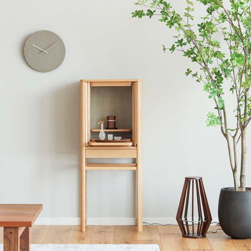 静岡家具 大伸木工 Daishin 門 国産家具 無垢 仏壇 北海道タモ | MUKU工房