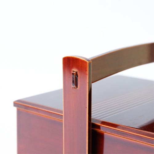 飛騨春慶 福壽漆器店 手提三段重 伝統工芸品 木製 お重箱 | MUKU工房