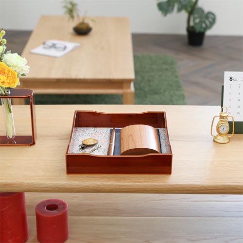 飛騨春慶 福壽漆器店 御手許箱 伝統工芸品 木製 小物入れ | MUKU工房