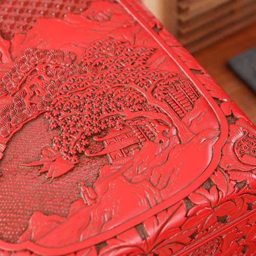 村上木彫堆朱 藤井漆工 文庫 伝統工芸品 木製 小物入れ | MUKU工房