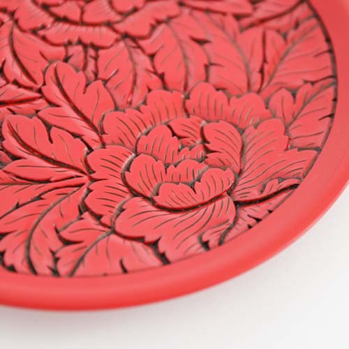 村上木彫堆朱 藤井漆工 干菓子盆 伝統工芸品 木製 プレート | MUKU工房