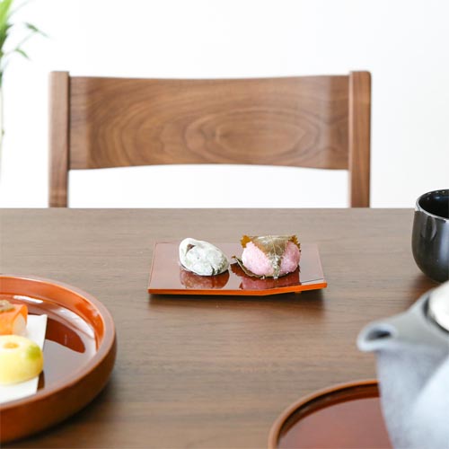 飛騨春慶 元田漆器 角上銘々皿 伝統工芸品 木製 プレート | MUKU工房