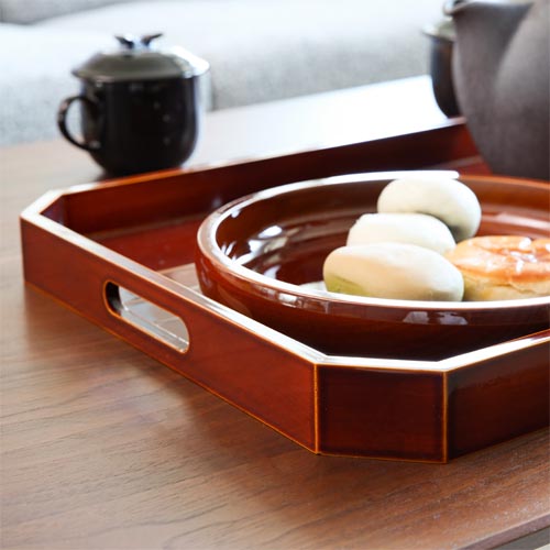 飛騨春慶 元田漆器 長手盆 伝統工芸品 木製 トレー | MUKU工房