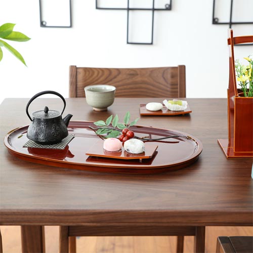 飛騨春慶 元田漆器 大福盆 伝統工芸品 木製 トレー | MUKU工房