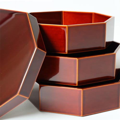 飛騨春慶 元田漆器 末広三段重 伝統工芸品 木製 お重箱 | MUKU工房