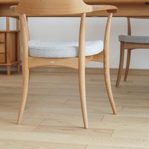 飛騨家具 HIDA 飛騨産業 CRESCENT クレセント アームチェア 張座 国産