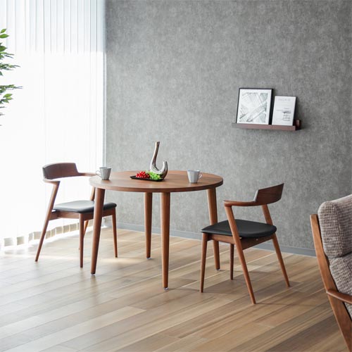 飛騨家具 HIDA 飛騨産業 Jin Dining 侭ダイニング 丸形天板 丸テーパー