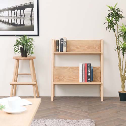 旭川家具 WOW ワオ ブックラック 国産家具 無垢 ラック 北海道タモ