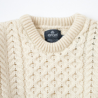 メリノウール ケーブルセーター／aran woollen mills（アランウーレン